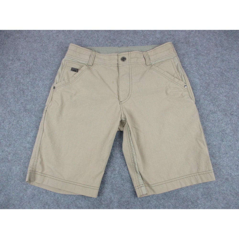 Kuhl Shorts Mens 30 Beige Radikl Lightweight Stretch Snap Outdoors Hiking